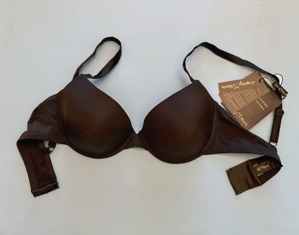 NWT Le Caprice de Marie Black Molded Underwire T-Shirt Bra 36C